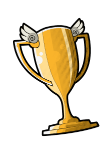 sticker trophy